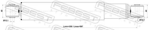 FEBEST Shock Absorber (23110-007R)