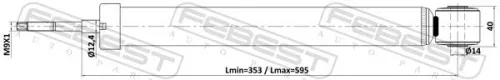 FEBEST Shock Absorber (24110-007R)