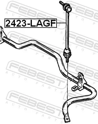 FEBEST Link/Coupling Rod, stabiliser bar (2423-LAGF)