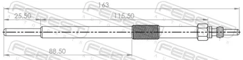 FEBEST Glow Plug (24642-002)
