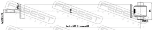 FEBEST Shock Absorber (25110-005R)