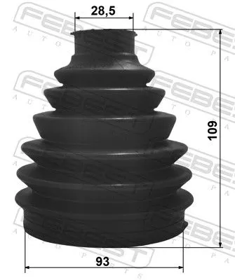 FEBEST Bellow Kit, drive shaft (2517P-C4)