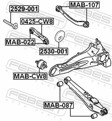 FEBEST Camber Correction Screw (2529-001)