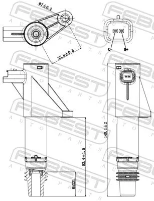 FEBEST Ignition Coil (25640-002)
