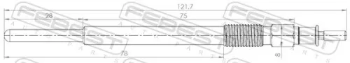 FEBEST Glow Plug (25642-008)