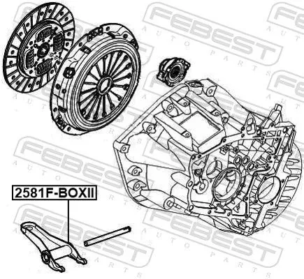 FEBEST Release Fork, clutch (2581F-BOXII)