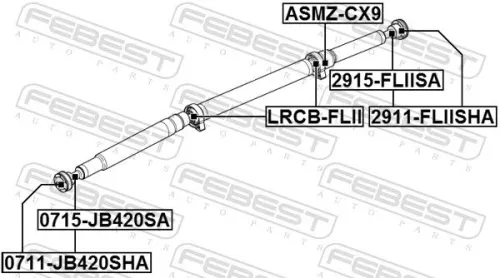 FEBEST Bellow, drive shaft (2915-FLIISA)