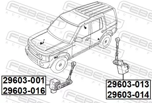 FEBEST Sensor, headlight levelling (29603-014)