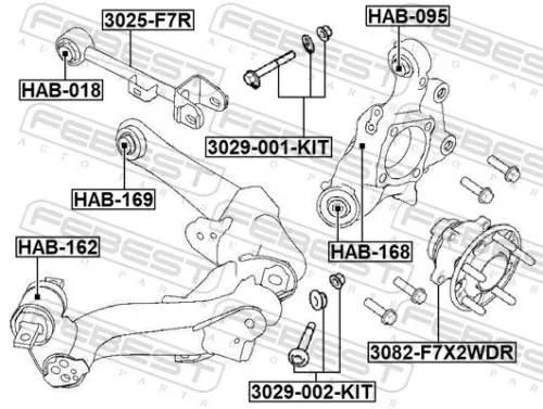 FEBEST Camber Correction Screw (3029-001-KIT)