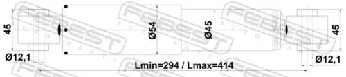 FEBEST Shock Absorber (35110-002R)