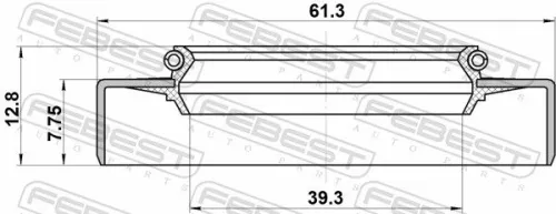FEBEST Shaft Seal, drive shaft (95GDW-41610813L)