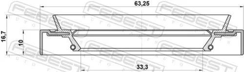 FEBEST Shaft Seal, drive shaft (95HDS-35631016C)