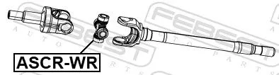 FEBEST Joint, propshaft (ASCR-WR)