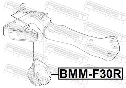 FEBEST Mounting, automatic transmission (BMM-F30R)