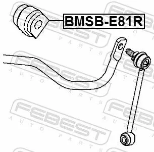 FEBEST Mounting, stabiliser bar (BMSB-E81R)