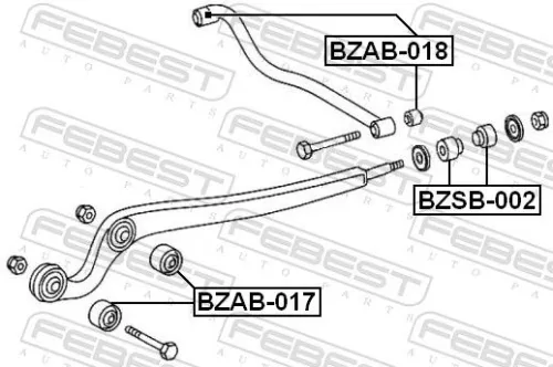 FEBEST Mounting, control/trailing arm (BZAB-018)