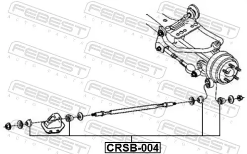 FEBEST Mounting, control/trailing arm (CRSB-004)