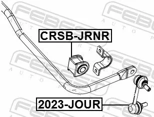 FEBEST Mounting, stabiliser bar (CRSB-JRNR)