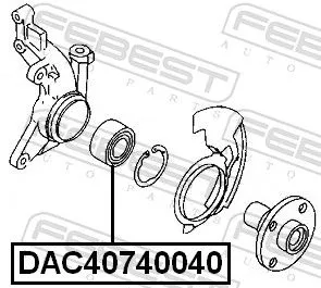 FEBEST Wheel Bearing (DAC40740040)