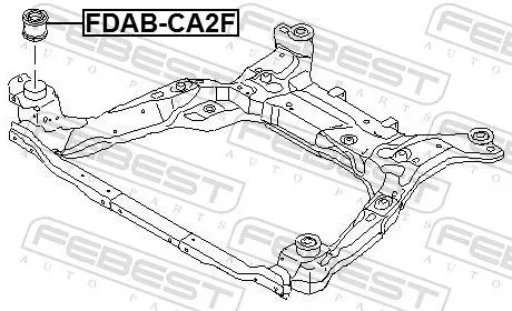 FEBEST Bushing, axle beam (FDAB-CA2F)