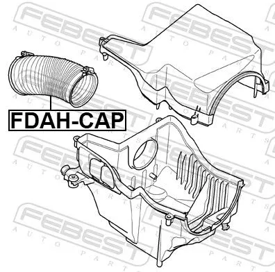 FEBEST Hose, air supply (FDAH-CAP)