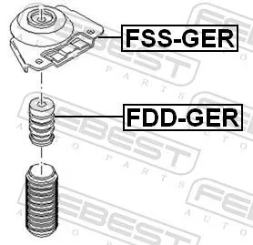 FEBEST Rubber Buffer, suspension (FDD-GER)