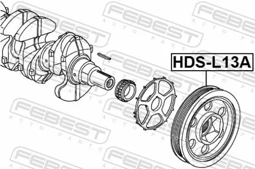FEBEST Belt Pulley, crankshaft (HDS-L13A)