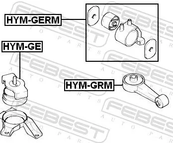 FEBEST Mounting, engine (HYM-GRM)