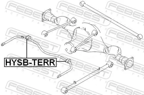FEBEST Mounting, stabiliser bar (HYSB-TERR)