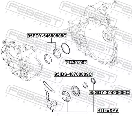 FEBEST Repair Kit, automatic transmission (KIT-EXPV)