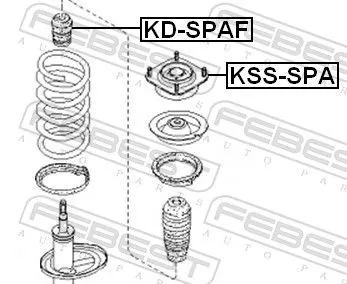 FEBEST Suspension Strut Support Mount (KSS-SPA)