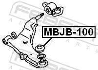FEBEST Repair kit, supporting/ball joint (MBJB-100)