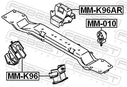 FEBEST Mounting, engine (MM-K96)