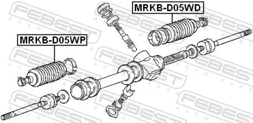FEBEST Bellow, steering (MRKB-D05WD)