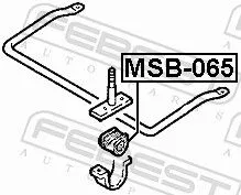 FEBEST Mounting, stabiliser bar (MSB-065)