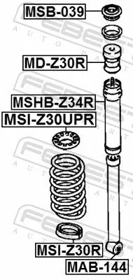 FEBEST Spring Seat (MSI-Z30UPR)