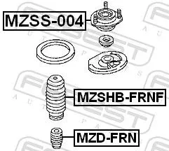 FEBEST Rubber Buffer, suspension (MZD-FRN)