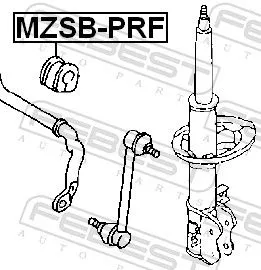 FEBEST Mounting, stabiliser bar (MZSB-PRF)