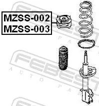 FEBEST Suspension Strut Support Mount (MZSS-002)