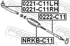 FEBEST Bellow, steering (NRKB-C11)