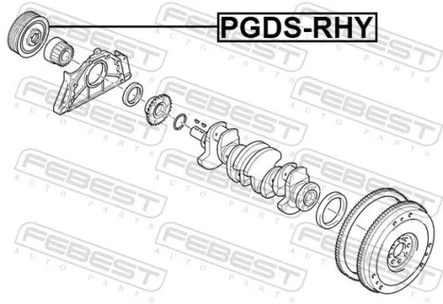 FEBEST Belt Pulley, crankshaft (PGDS-RHV)