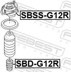 FEBEST Rubber Buffer, suspension (SBD-G12R)