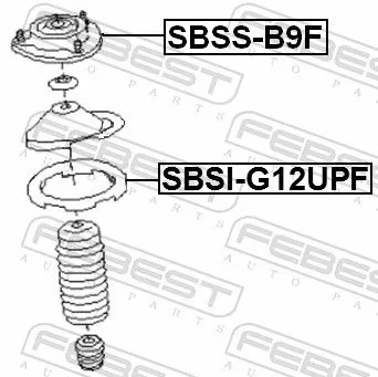 FEBEST Spring Seat (SBSI-G12UPF)