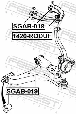 FEBEST Mounting, control/trailing arm (SGAB-018)