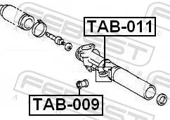 FEBEST Mounting, steering gear (TAB-009)