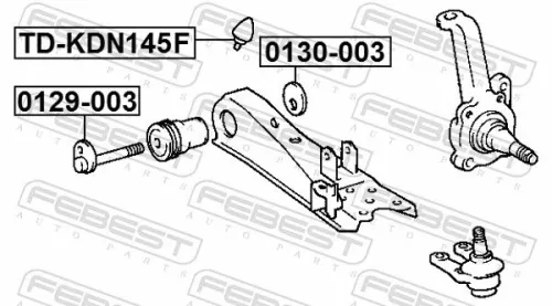 FEBEST Rubber Buffer, suspension (TD-KDN145F)