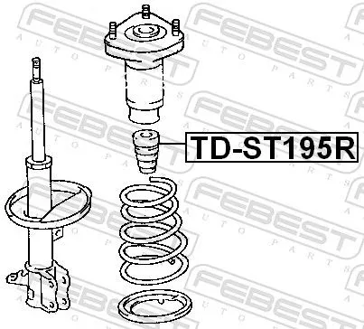 FEBEST Rubber Buffer, suspension (TD-ST195R)