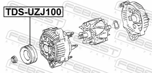 FEBEST Belt Pulley, alternator (TDS-UZJ100)