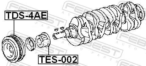 FEBEST Sprocket, crankshaft (TES-002)
