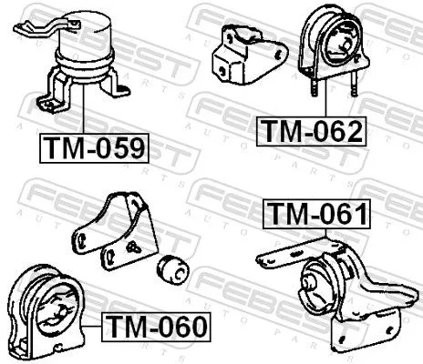 FEBEST Mounting, engine (TM-060)